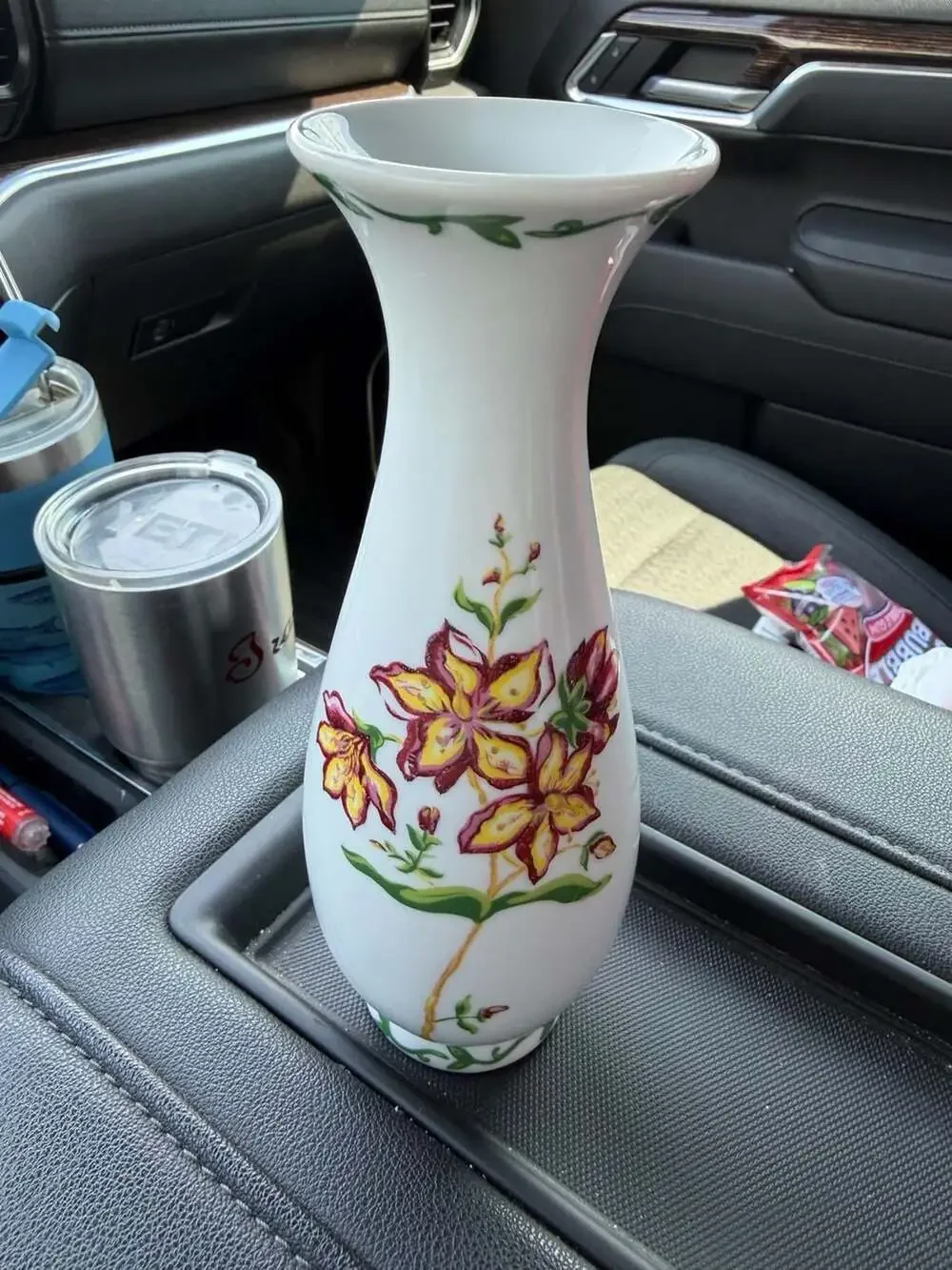 Royal Gallery Porcelain Floral Bud Vase Hand Painted Vintage 1995